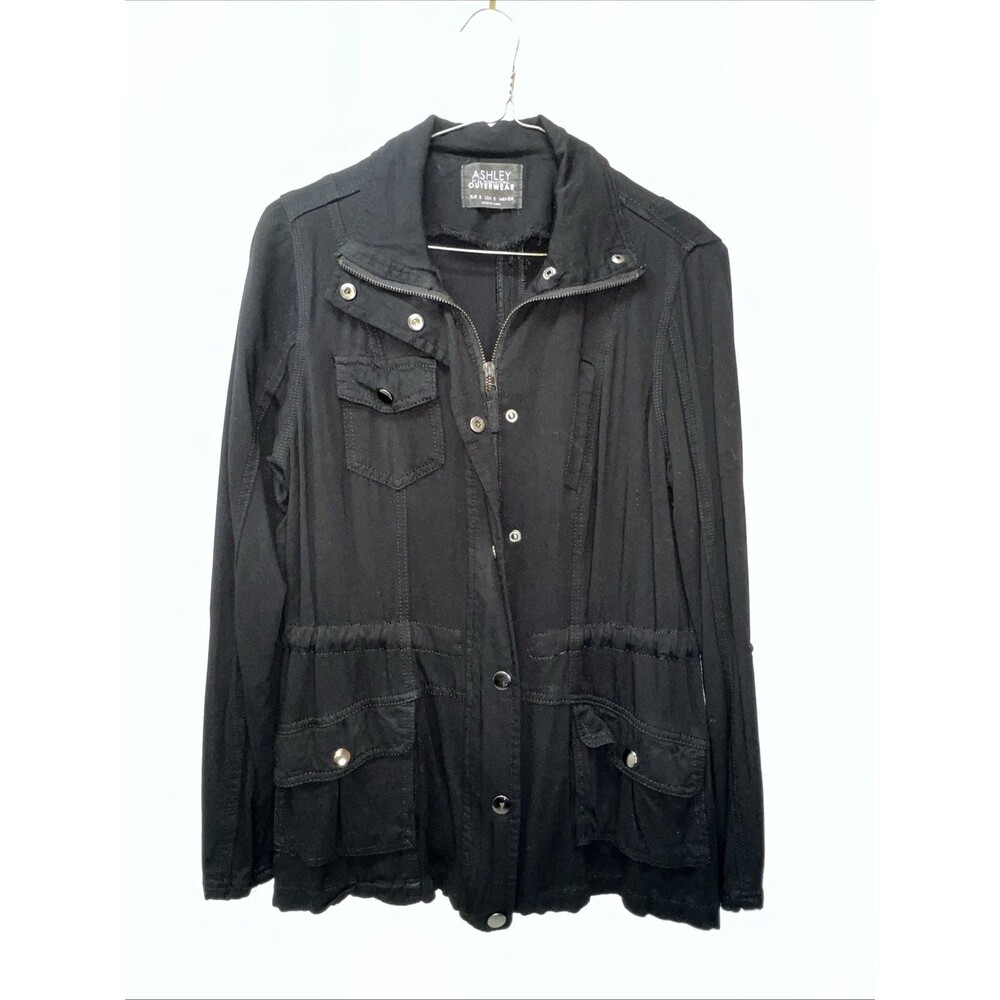 Ashley by 26‎ International Outerwear Jacket - Black -Women's Size Small